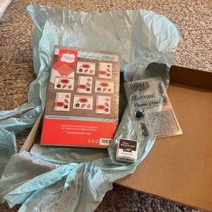 Stampin up Pumpkin Howl Craft Kit with Stamps and ink chocolate chip